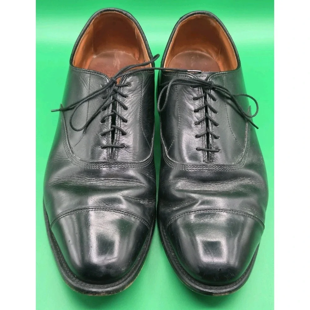 Allen Edmonds PARK AVENUE Cap Toe Black Leather Oxford Dress Shoes Mens Size 12D